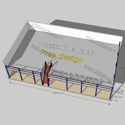 Beanspruchen strukturelle Mezzanin ISO9001 Stark beanspruchen System des Speicher-2.5T für Möbel stark